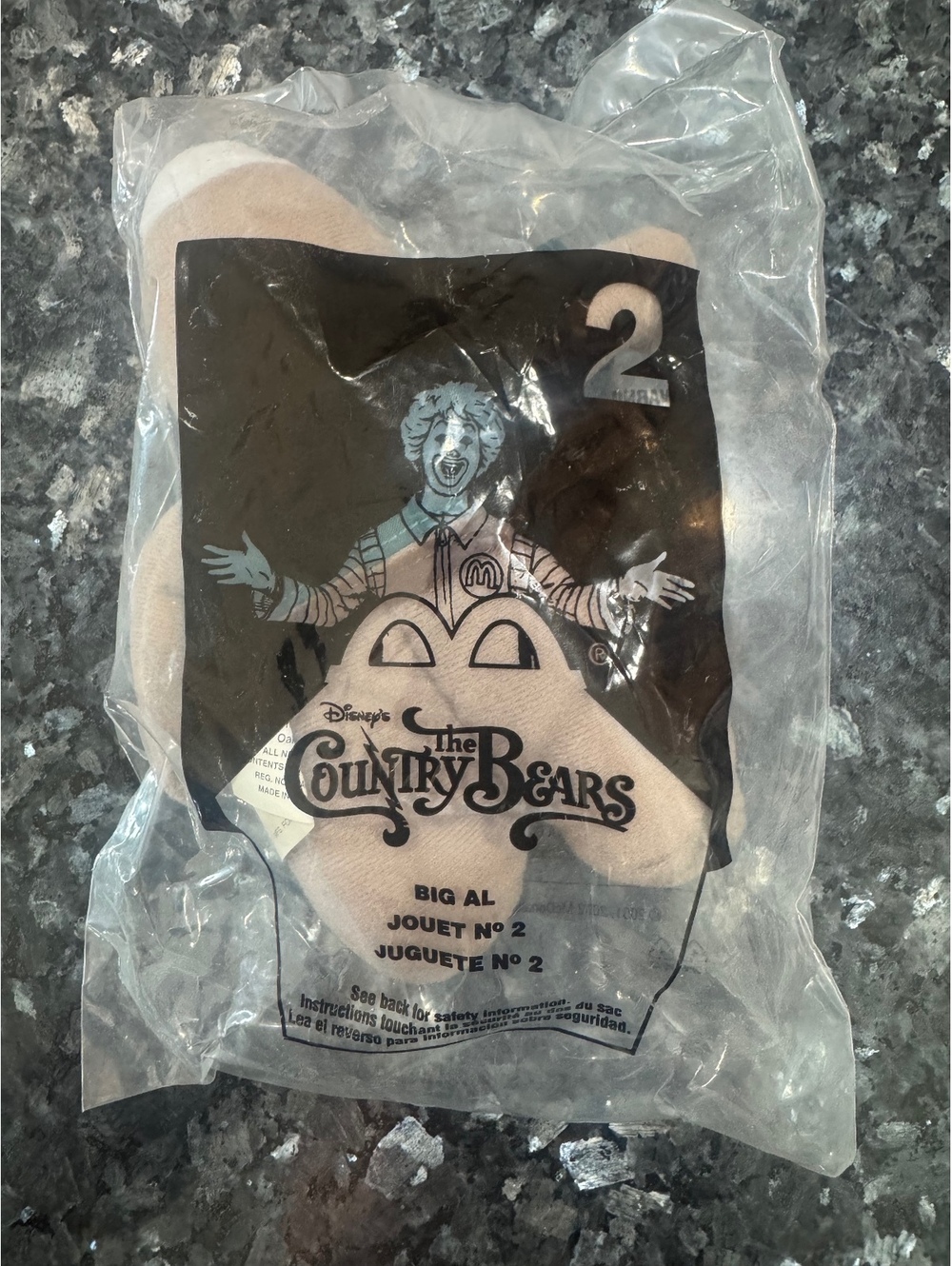 2002 McDonald's Disney The Country Bears toy #2 Big Al new in bag